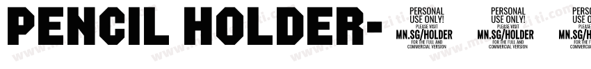 pencil holder字体转换